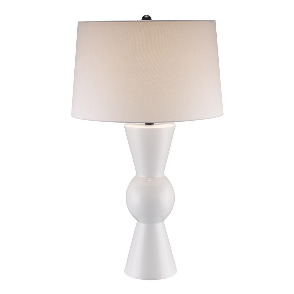 TABLE LAMP BOWTIE -WH